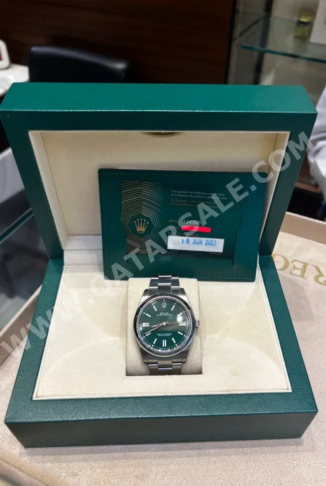 Watches - Rolex  - Quartz Watch  - Green  - Men Watches