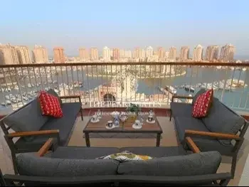 3 Bedrooms  Apartment  For Rent  in Doha -  The Pearl  Fully Furnished