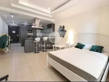 1 Bedrooms  Studio  For Rent  in Doha -  The Pearl  Fully Furnished