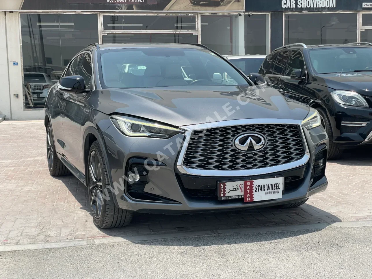 Infiniti QX 55 2022 Automatic 57,000 Km 4 Cylinder Rear Wheel Drive (RWD) SUV Silver With Warranty — image 1