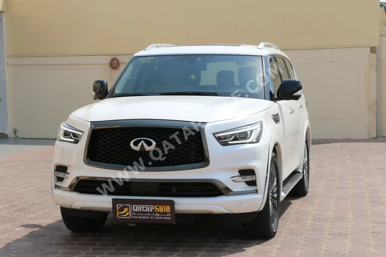 Infiniti QX 80 2021 Automatic 168,000 Km 8 Cylinder Four Wheel Drive (4WD) SUV White — image 1