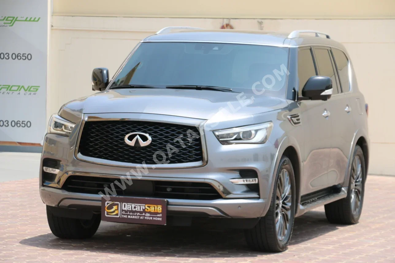 Infiniti QX 80 2021 Automatic 154,000 Km 8 Cylinder Four Wheel Drive (4WD) SUV Gray — image 1