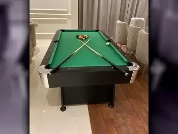 Black and Blue  Billiard Table