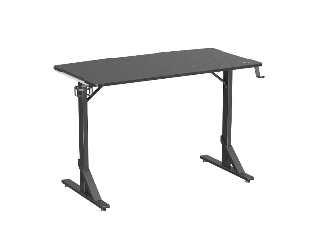 Computerized Polygraph Instruments - Gaming Desk - Lumi Particle Board - Black For Sale in Qatar