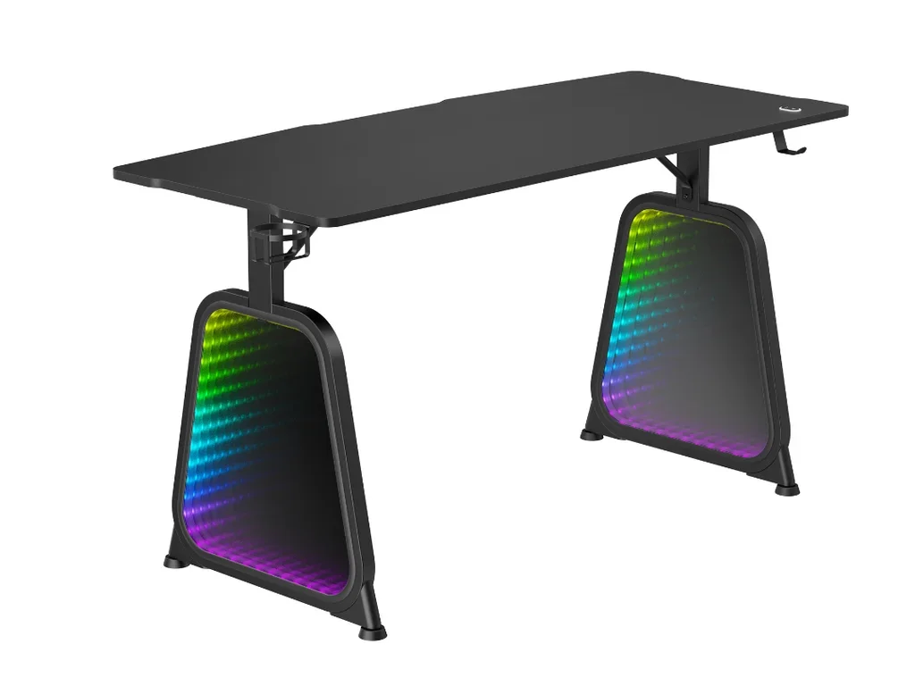 Computerized Polygraph Instruments - Gaming Desk - Lumi Particle Board - Black For Sale in Qatar