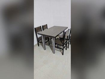 Dining Table with Chairs, Lifestyle, Brown, 4 Seats