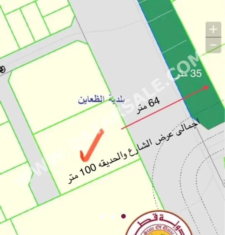 Lands For Sale in Al Daayen  - Al Khisah  -Area Size 5,971 Square Meter