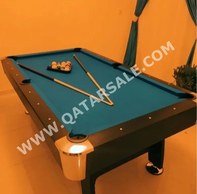 Black and Blue  Billiard Table