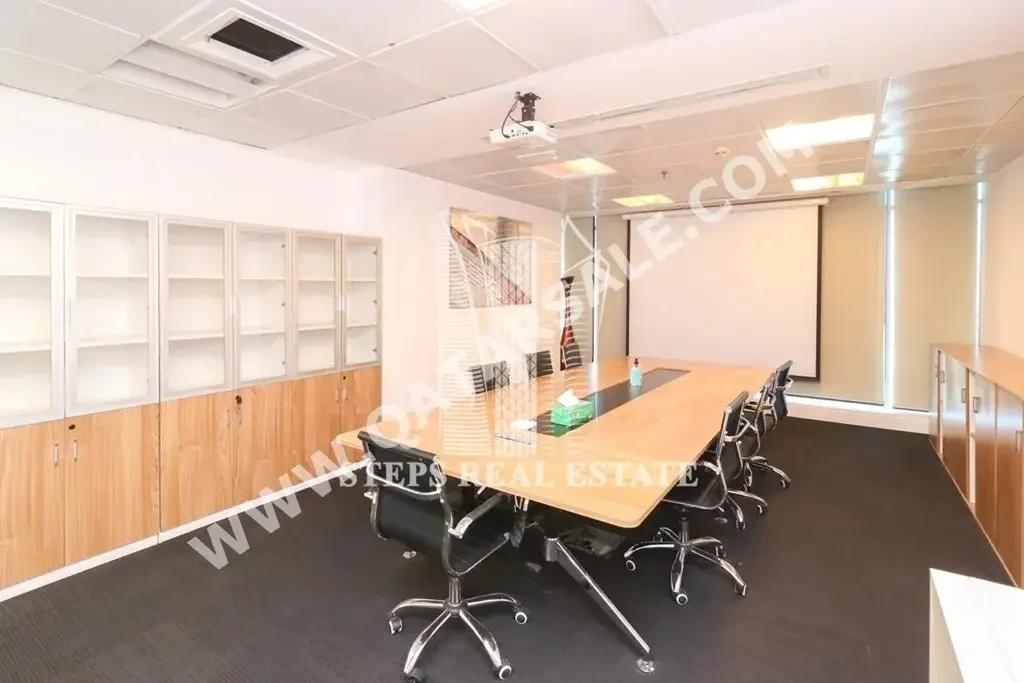 Commercial Offices - Semi Furnished  - Doha  - West Bay