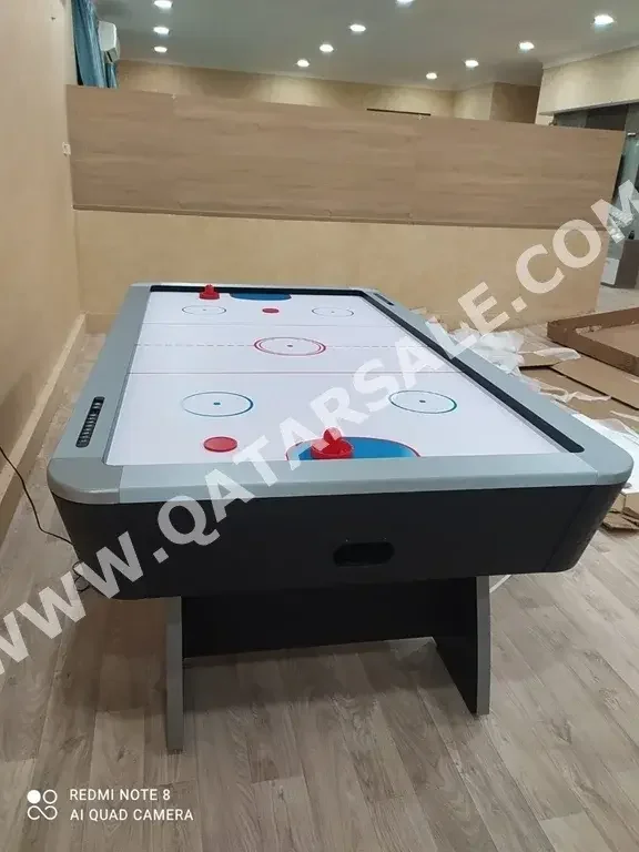 White and Silver  Hockey Table