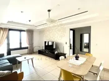 1 Bedrooms  Apartment  For Rent  in Doha -  The Pearl  Fully Furnished