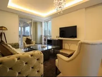 2 Bedrooms  Apartment  For Rent  in Doha -  The Pearl  Fully Furnished