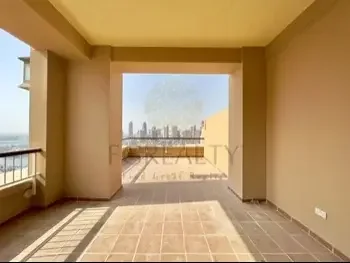 2 Bedrooms  Apartment  For Rent  in Doha -  The Pearl  Fully Furnished