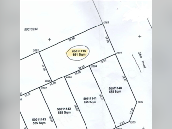 Lands For Sale in Doha, Al Thumama, Area Size 691 Square Meter