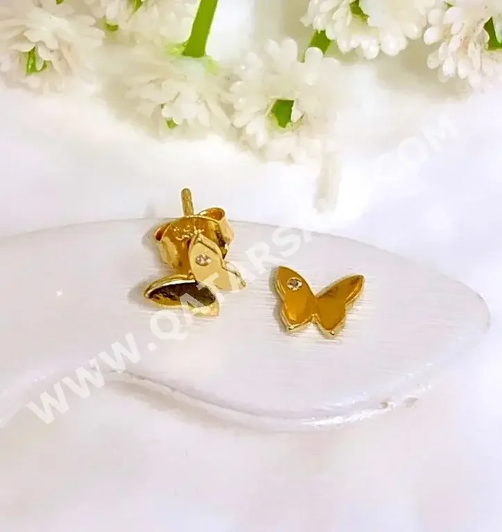 Gold Earring  Italy  Child  By Item ( Designers )  Yellow Gold  18k