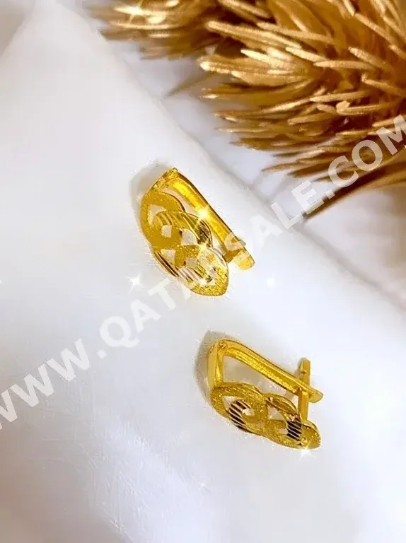 Gold Earring  Turkey  Woman  By Item ( Designers )  Yellow Gold  21k