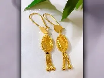 Gold Earring  Turkey  Woman  By Item ( Designers )  Yellow Gold  21k