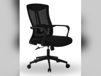 Sillas de oficina y gaming Merir Furniture, Silla ejecutiva, negra