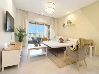 1 Bedrooms  Apartment  For Rent  in Doha -  The Pearl  Fully Furnished