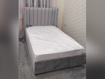 Beds, Single, Gray, Mattress Included