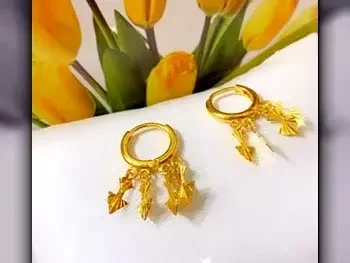 Gold Earring  Turkey  Woman  By Item ( Designers )  Yellow Gold  21k