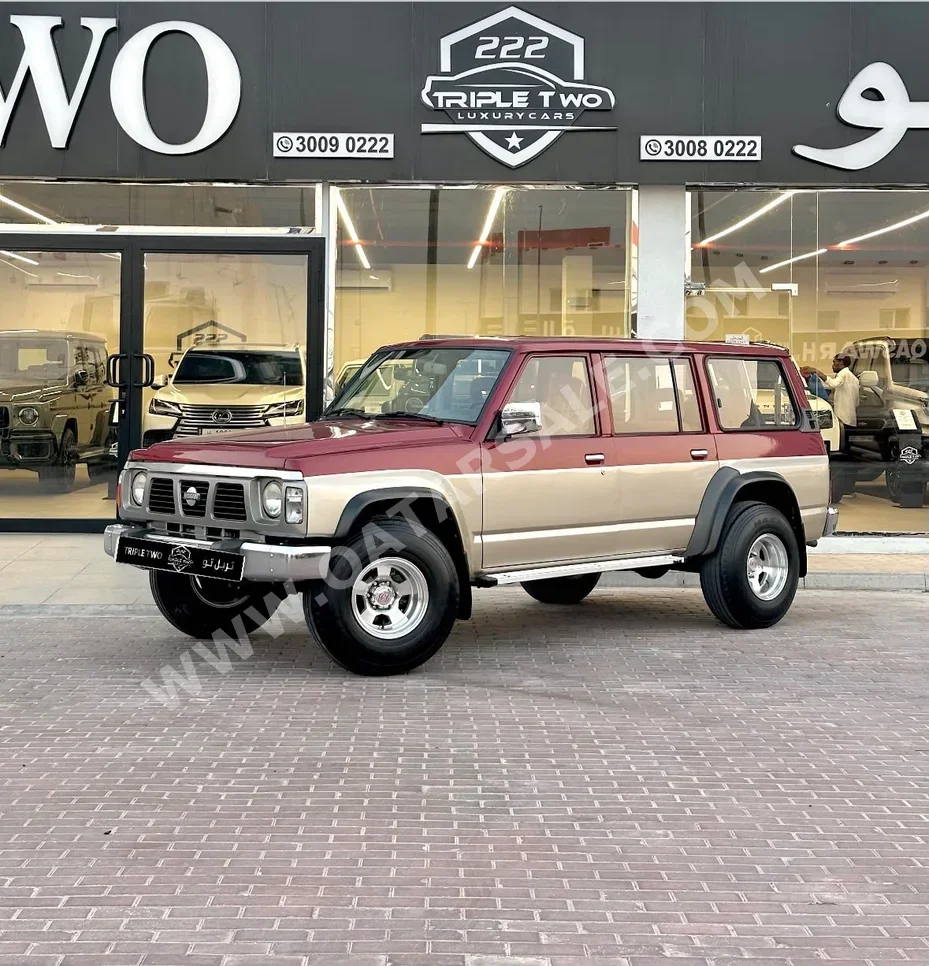 Patrol Musical Instruments Nissan Patrol GL Red and Beige 1991 For Sale in Qatar