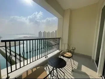 1 Bedrooms  Apartment  For Rent  in Doha -  The Pearl  Fully Furnished