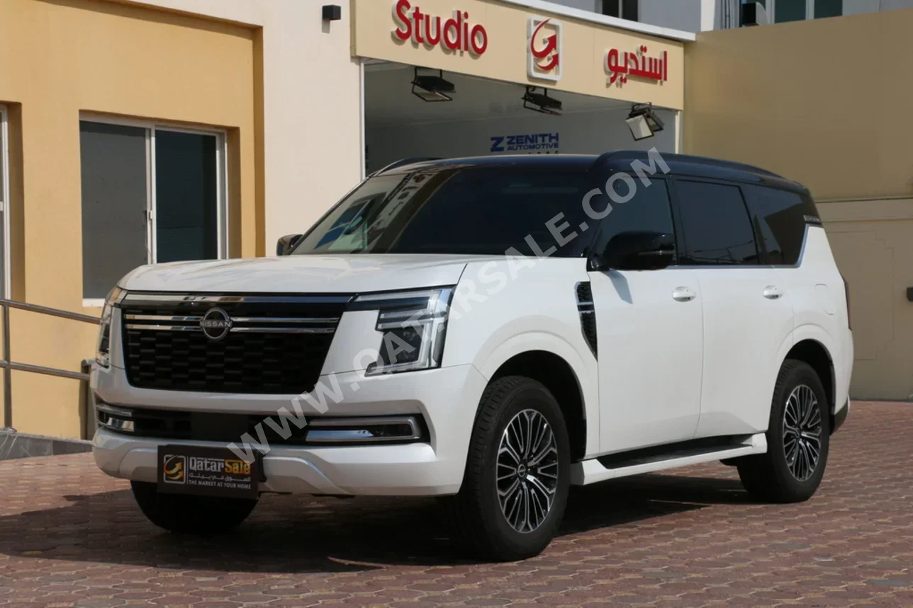 Patrol Musical Instruments Nissan Patrol Platinum White 2025 For Sale in Qatar
