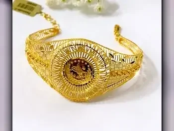 Gold Bracelet  Turkey  Woman  By Weight  13.85 Gram  Yellow Gold  18k