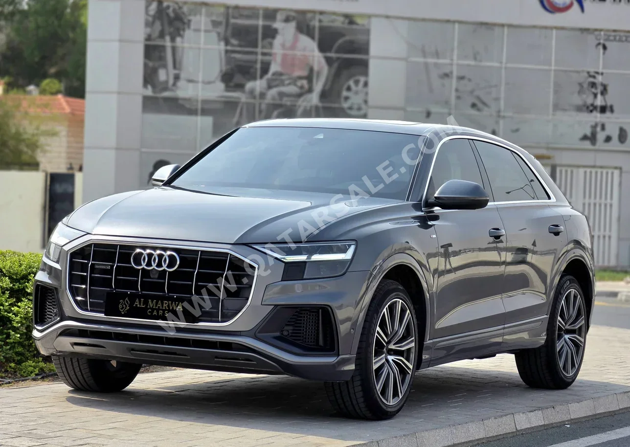 Audi Q8 S-Line Gray 2021 For Sale in Qatar