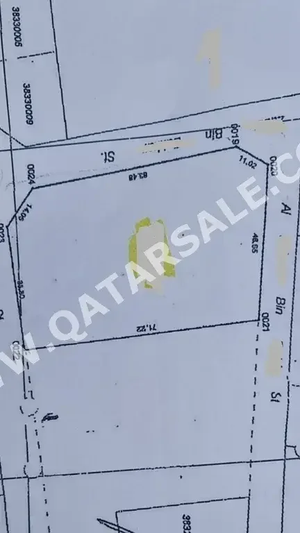 Lands For Sale in Doha  - Al Sadd  -Area Size 3,840 Square Meter