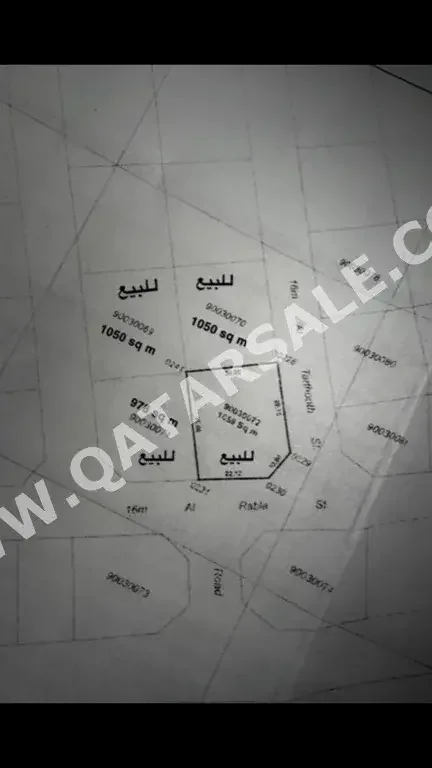 Lands For Sale in Al Wakrah  - Al Wakrah  -Area Size 1,050 Square Meter