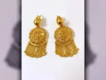 Gold Earring  Turkey  Woman  By Weight  17.69 Gram  Yellow Gold  21k