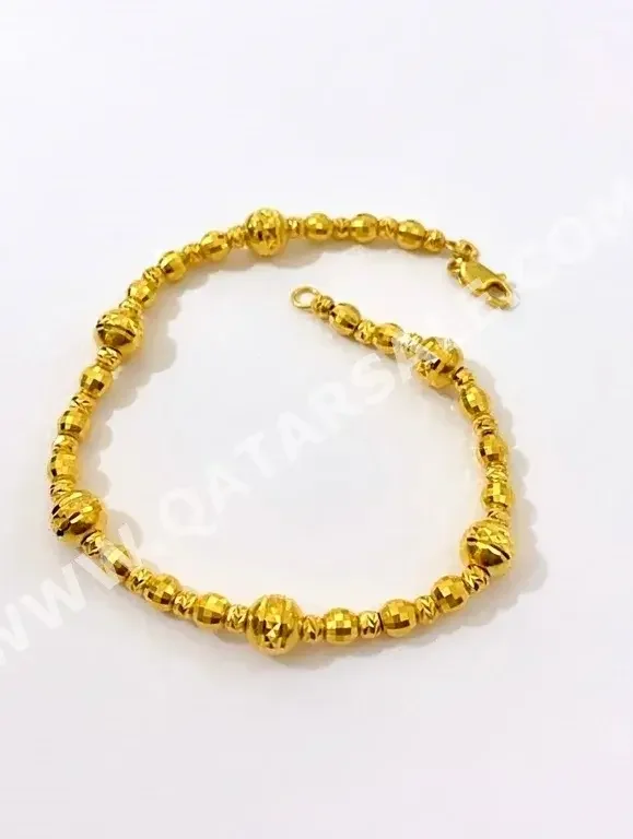 Gold Bracelet  Turkey  Woman  By Weight  10.36 Gram  Yellow Gold  21k