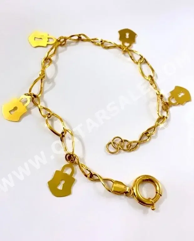 Gold Bracelet  Turkey  Woman  By Weight  4.93 Gram  Yellow Gold  21k