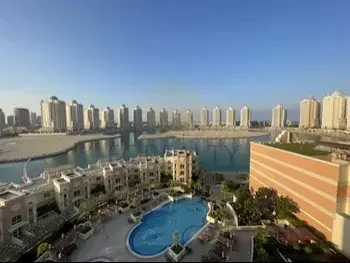 3 Bedrooms  Apartment  For Rent  in Doha -  The Pearl  Fully Furnished