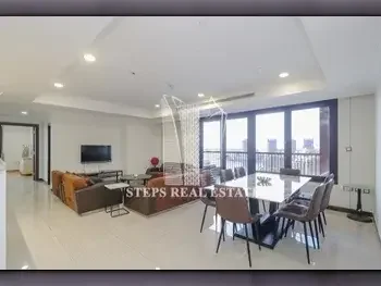 2 Bedrooms  Apartment  For Rent  in Doha -  The Pearl  Fully Furnished