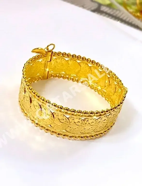 Gold Bracelet  Turkey  Child  By Weight  14.47 Gram  Yellow Gold  21k