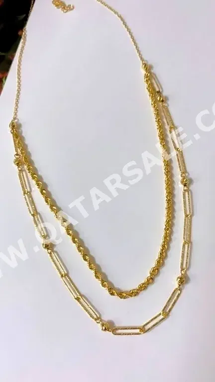 Gold Necklace  Italy  Woman  By Item ( Designers )  Yellow Gold  18k