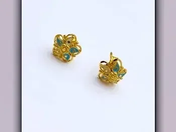 Gold Earring  Turkey  Woman  By Item ( Designers )  Yellow Gold  21k