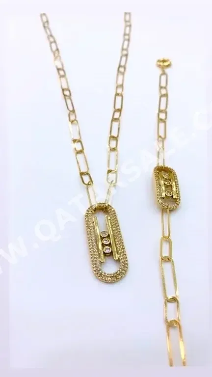 Gold Half Set  Italy  Woman  By Weight  17.42 Gram  Yellow Gold  18k