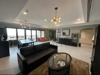 3 Bedrooms  Apartment  For Rent  in Doha -  The Pearl  Fully Furnished