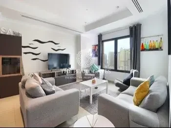 1 Bedrooms  Apartment  For Rent  in Doha -  The Pearl  Fully Furnished