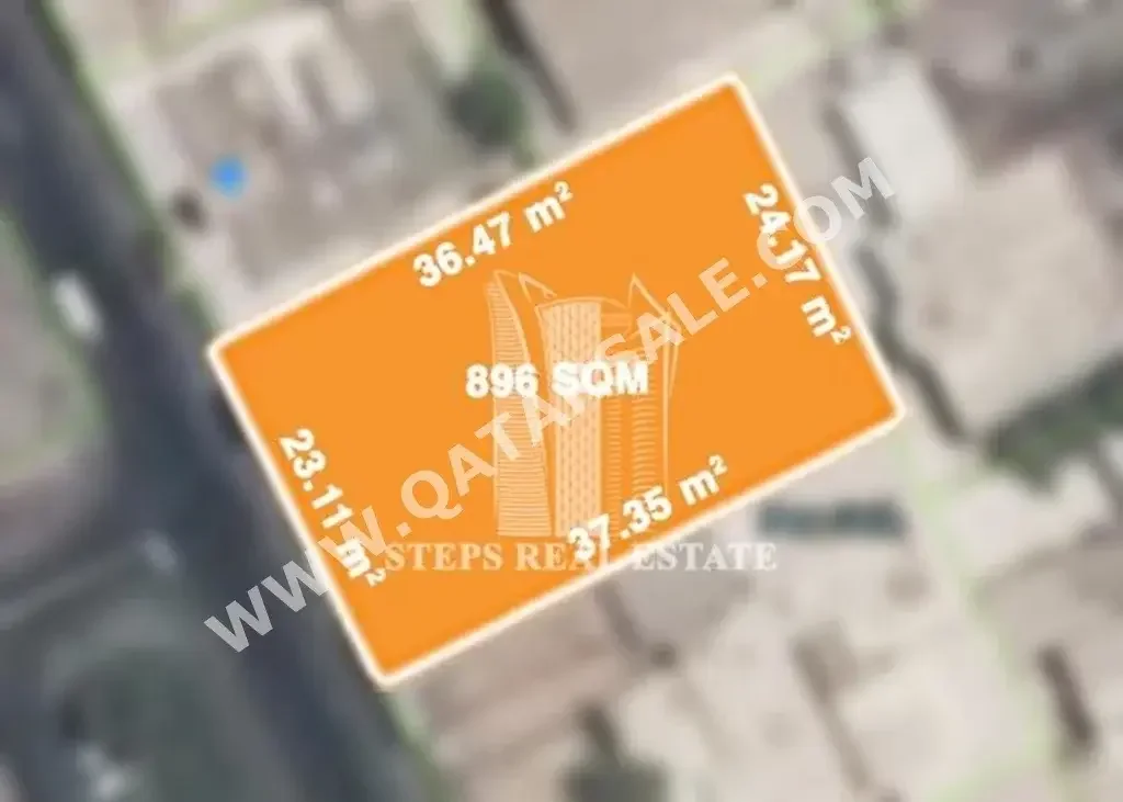 Lands For Sale in Doha  - New Sleta  -Area Size 896 Square Meter