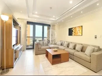 1 Bedrooms  Apartment  For Rent  in Doha -  The Pearl  Fully Furnished