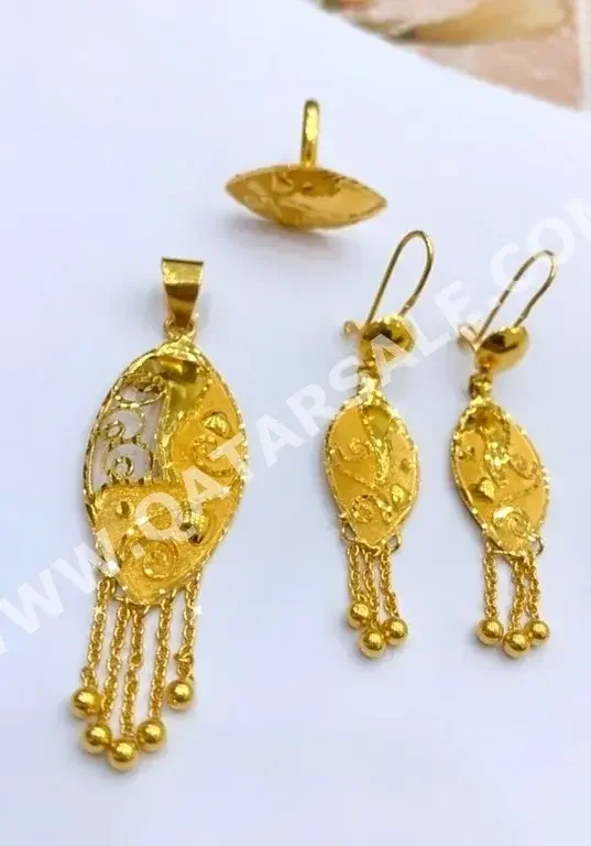 Gold Set  Turkey  Woman  By Weight  11.34 Gram  Yellow Gold  21k