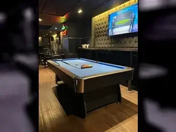 Black and Blue  Billiard Table