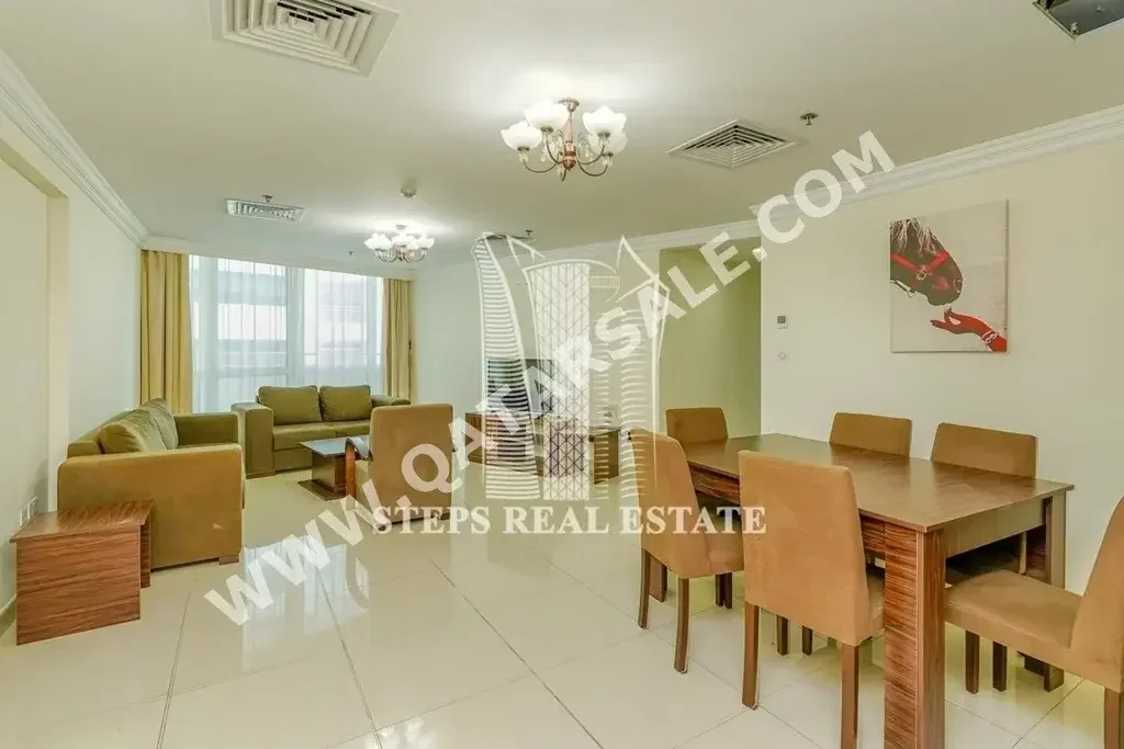 3 Bedrooms  Apartment  For Rent  in Doha -  West Bay  Fully Furnished