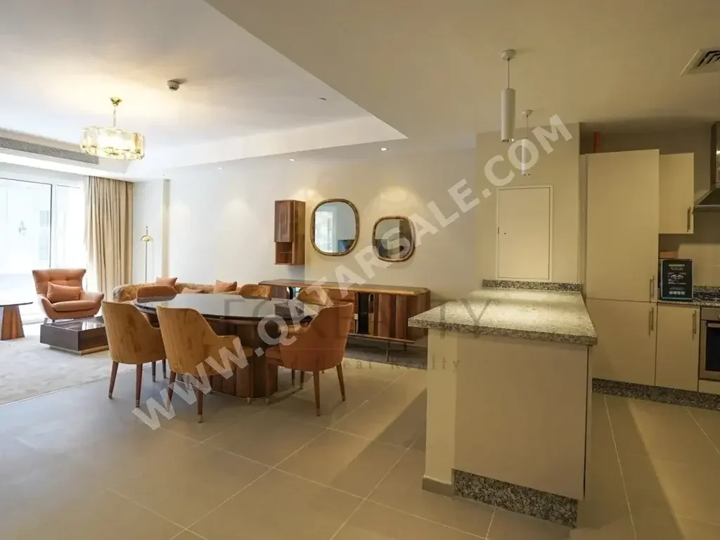 2 Bedrooms  Apartment  For Rent  in Lusail -  Entertainment City  Fully Furnished