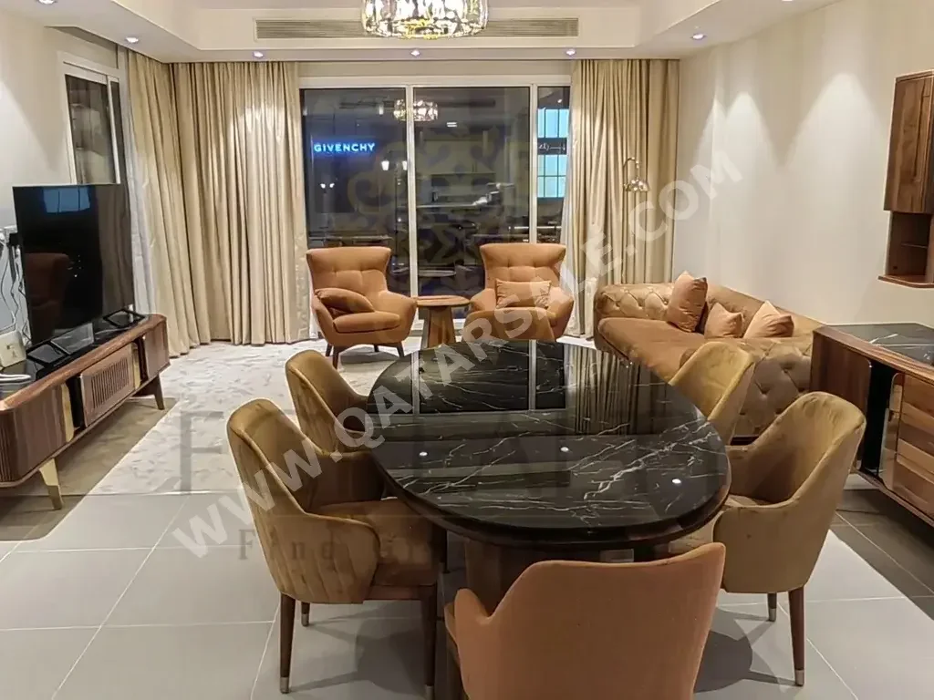 2 Bedrooms  Apartment  For Rent  in Lusail -  Entertainment City  Fully Furnished